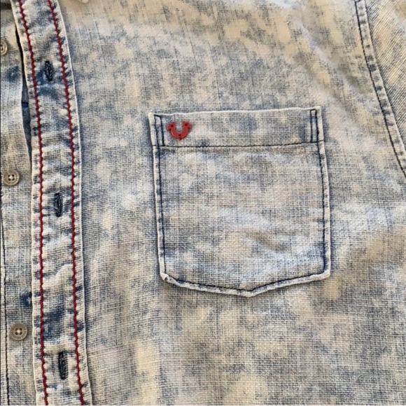 True Religion short sleeve button up - Picture 2 of 5